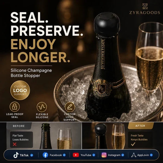 🥂Több mint 5000 darabot adtak el！！🎁Szilikonnal lezárt bor-, sör- és pezsgődugók