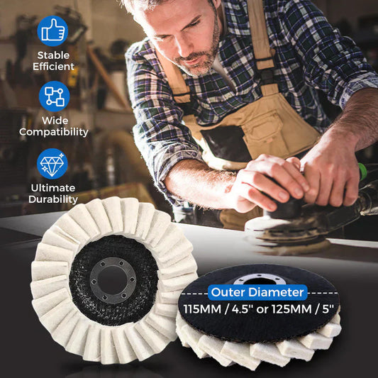 ✨1+1 ingyen✨Nagy sűrűségű gyapjú szőttemez polírkorong