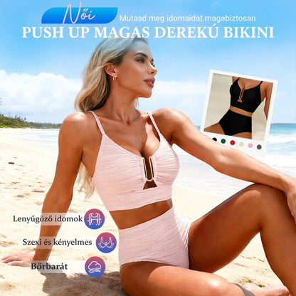 🔥 S-2XL 🌞 Női fürdőruha magas derékkal és szegélyekkel 🌊👙