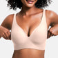 💕 Jelly Wireless Melltartó – 9 szín | S–3XL | Varrat nélküli, Push-Up, Mély V-nyákú | Mindennapi Kényelem