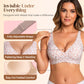 💕 Jelly Wireless Melltartó – 9 szín | S–3XL | Varrat nélküli, Push-Up, Mély V-nyákú | Mindennapi Kényelem