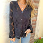【S-2XL】🌸Női csipkés V-nyakú hosszú ujjú felső