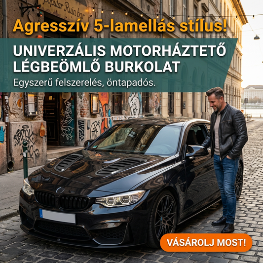 🚗🔥 Univerzális motorháztető szellőző – sportos design, hőelvezető 💪