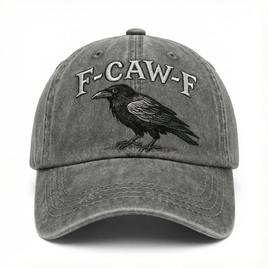 🎅 ÜNNEPI KIÁRUSÍTÁS🧢Állítható Vintage F-CAW-F Crow sapka🎁