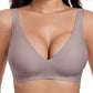 💕 Jelly Wireless Melltartó – 9 szín | S–3XL | Varrat nélküli, Push-Up, Mély V-nyákú | Mindennapi Kényelem