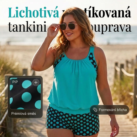 👙 Női kétrészes fürdőruha borsószemekkel