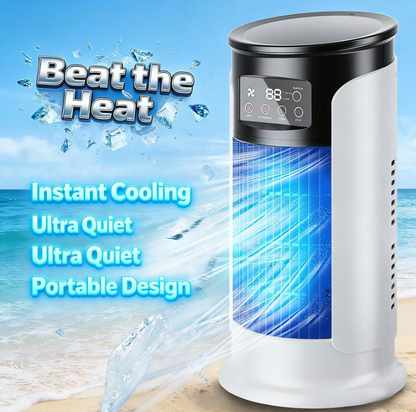 ❄️🌬️ USB-s asztali léghűtő ventilátor –🔌 Erőteljes hűsítő hatás, amely azonnal felfrissíti a kánikulát 😌
