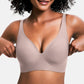💕 Jelly Wireless Melltartó – 9 szín | S–3XL | Varrat nélküli, Push-Up, Mély V-nyákú | Mindennapi Kényelem