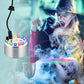 💨 ⚡ 12 LED-es ultrahangos párakészítő – Hűsítő permetet és színes fényt hoz létre 💧✨
