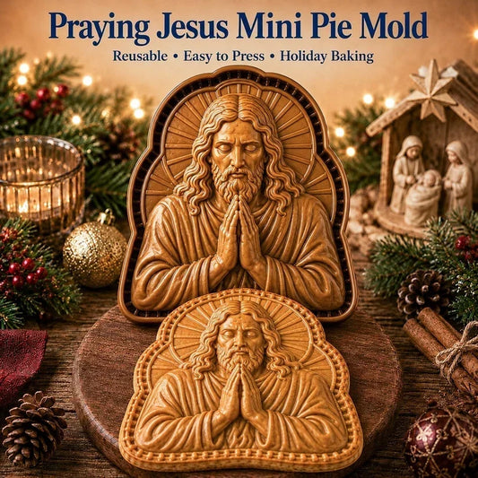✝️ Karácsonyi süteményformákból álló mini szett, hit és jászol motívumokkal | Újrafelhasználható formák🥧✨