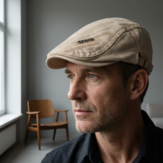 🧢Minden évszakra alkalmas, lélegző, klasszikus lapos sapka