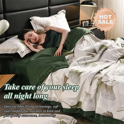 🔥Nyári mosható, légáteresztő Icy Cool paplanhuzat 4 darabos szettben🔥