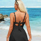 🏖️ Forró nyári akció 🩱 V-Knot Detail Fürdőruha | Elegáns és elegáns a strandhoz