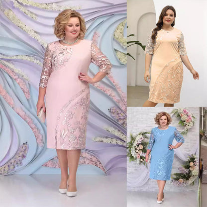 ✨Elegáns virágos csipkeruha