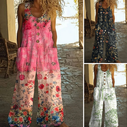 【S-4XL】🌺Vintage virágos kezeslábas