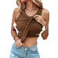 [S-2XL]🎉🩱Női bordázott tank top polcos melltartóval