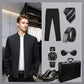 ✨Férfi álló gallér cipzáras alkalmi kabát