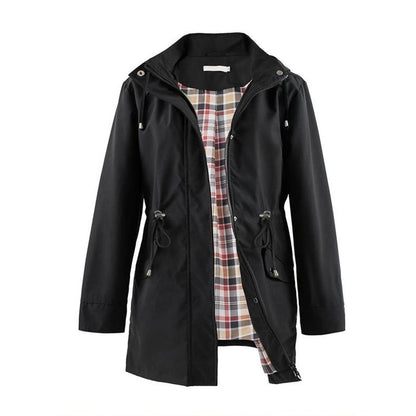 🧥50% kedvezmény🌧️💧 Egyszerű, vízálló és szélálló alkalmi kabát, szélálló kabát kapucnival🍃