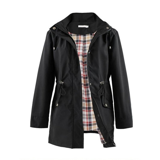 🧥50% kedvezmény🌧️💧 Egyszerű, vízálló és szélálló alkalmi kabát, szélálló kabát kapucnival🍃