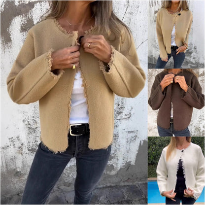 💨Alkalmi női kabát, nyitott elülső rész, kardigán stílusú