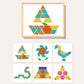 🎁 Mágneses mintákkal ellátott fa puzzle készlet 🧠🧩