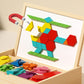 🎁 Mágneses mintákkal ellátott fa puzzle készlet 🧠🧩