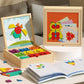 🎁 Mágneses mintákkal ellátott fa puzzle készlet 🧠🧩