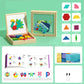 🎁 Mágneses mintákkal ellátott fa puzzle készlet 🧠🧩