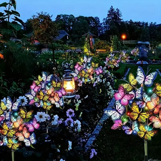 🦋Napelemes kültéri pillangó lámpák💐