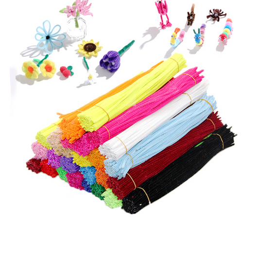 🌈Élénk színű zsenília szárak barkácsoláshoz