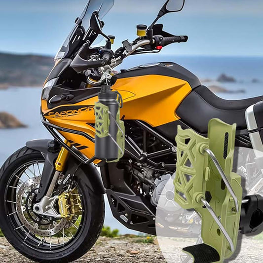 Önellálló motorkerékpár-pohártartó