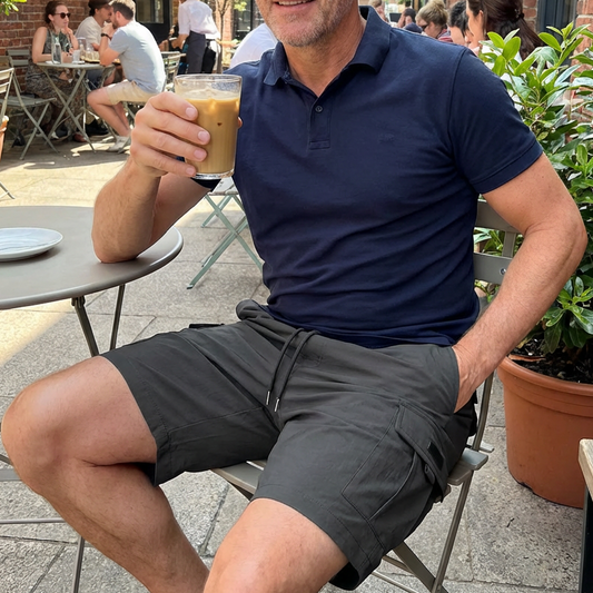 Férfi szabadidőruha rövidnadrág – rugalmas derékpánttal