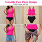🌊👙Női Peplum Tankini Szett Alulművel