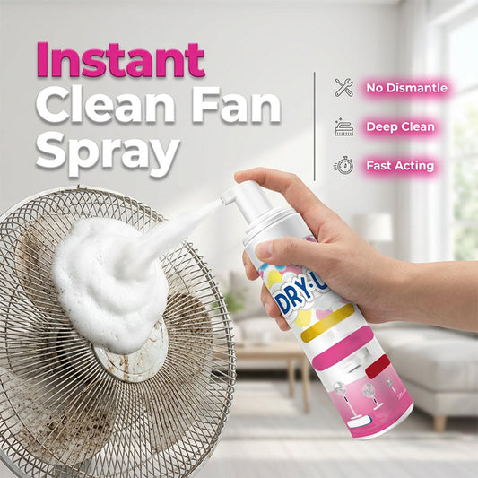 🌀 Ventilátor-tisztító spray – szétszerelés nélkül. A hab feloldja a port. Minden típusú ventilátoron hatékony! 🧼✨