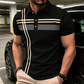 👔 Most 50% kedvezmény!⛳ Herr Randig pikéing – Gyorsan száradó és lélegző – Alkalmi üzleti golfing, rövid ujjú ✨