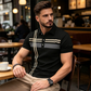👔 Most 50% kedvezmény!⛳ Herr Randig pikéing – Gyorsan száradó és lélegző – Alkalmi üzleti golfing, rövid ujjú ✨