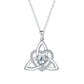 ✨🎁 Celtic knot heart-shaped pendant necklace 💖