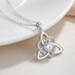 ✨🎁 Celtic knot heart-shaped pendant necklace 💖