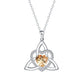 ✨🎁 Celtic knot heart-shaped pendant necklace 💖