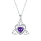 ✨🎁 Celtic knot heart-shaped pendant necklace 💖