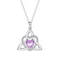 ✨🎁 Celtic knot heart-shaped pendant necklace 💖