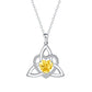 ✨🎁 Celtic knot heart-shaped pendant necklace 💖