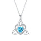 ✨🎁 Celtic knot heart-shaped pendant necklace 💖