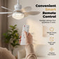 ❄️✨2 az 1-ben LED mennyezeti ventilátor E27-es foglalattal – világítás, hűtés és távirányító egyben