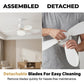 ❄️✨2 az 1-ben LED mennyezeti ventilátor E27-es foglalattal – világítás, hűtés és távirányító egyben