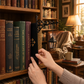 📚 Miniatűr, retro lámpa – utcai lámpa alakú könyvtámasz – dekoratív és meleg fényű ✨