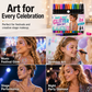 🎨 24 színű sminkes csillámporos filctoll – lemosható és hipoallergén ✨