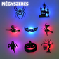 Halloween-i fénykibocsátó falmatricák