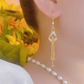 ✨ Elegáns, geometrikus rojtos fülbevalók – rombusz alakúak, strasszokkal és arany díszekkel díszítve 💎