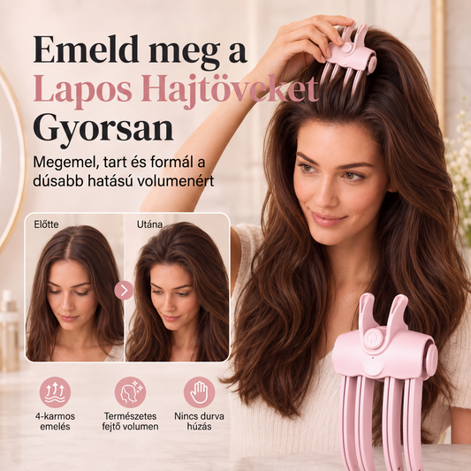 👱‍♀️ Vezeték nélküli hajformázó - Hordozható | Ideális vékony és puha hajra | Kíméletes Hajformázás